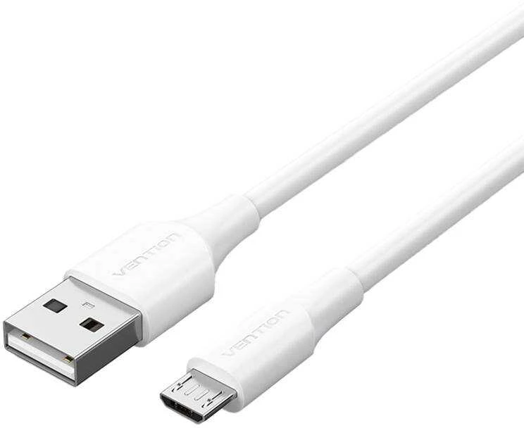 Vention USB 2.0 kištukas į mikro-B kištukas 2A 1m ventiliacija CTIWF (balta)
