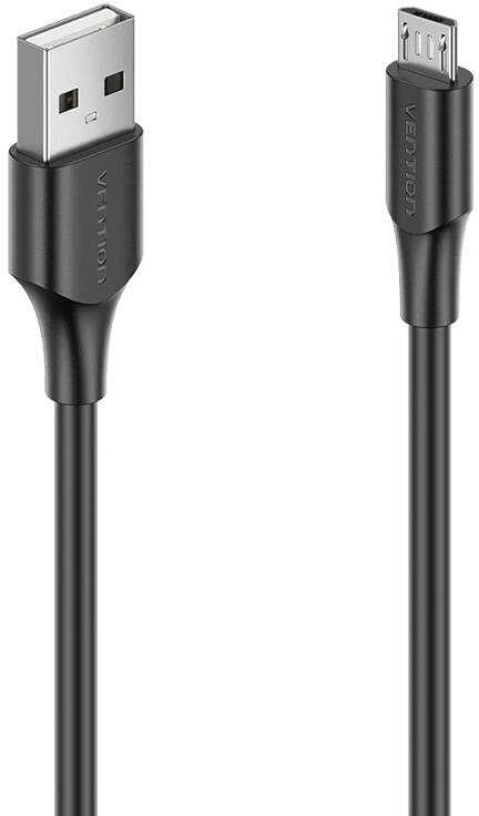 Vention USB 2.0 kištukas į mikro-B kištukas 2A 1m ventiliacija CTIBF (juoda)