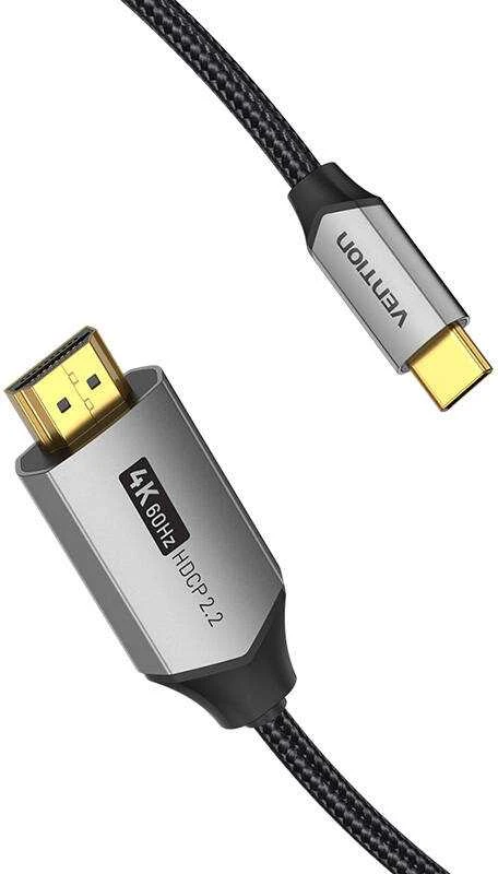 Vention USB-C į HDMI laidas 2 m ventiliacijos CRBBH (juodas)