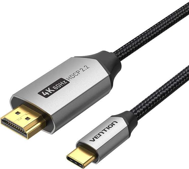 Vention USB-C į HDMI laidas 2 m ventiliacijos CRBBH (juodas)