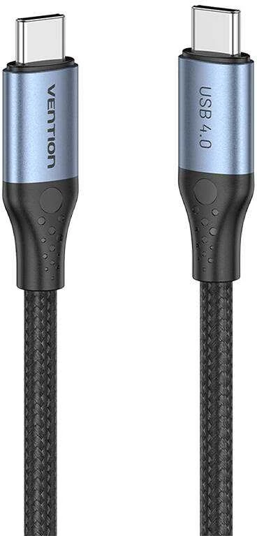 Vention USB-C į USB-C 240 W ventiliacija TAVHF USB 4.0 5A 1m 40Gbps kabelis (pilkas)