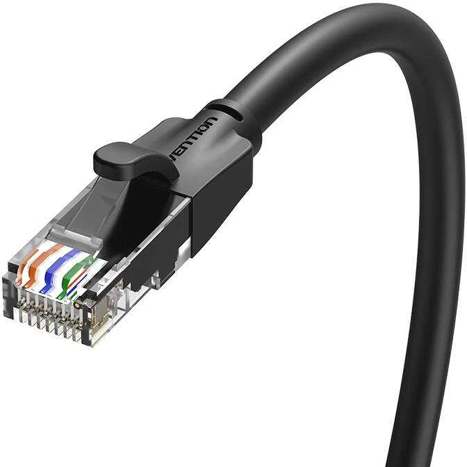 Vention UTP CAT6 RJ45 Ethernet tinklo kabelis 1000Mbps 3m juodas