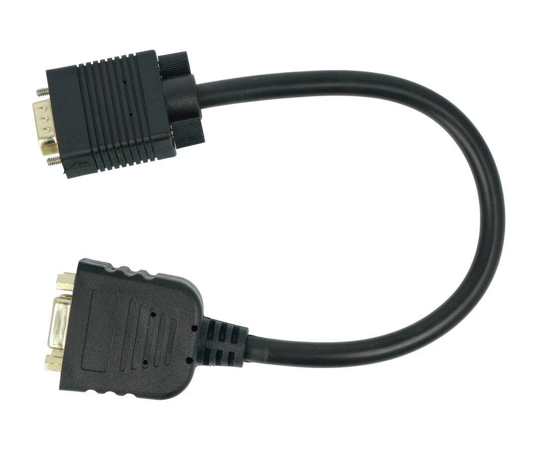 LANBERG AD-0020-BK adapter VGA->VGA x2 20cm