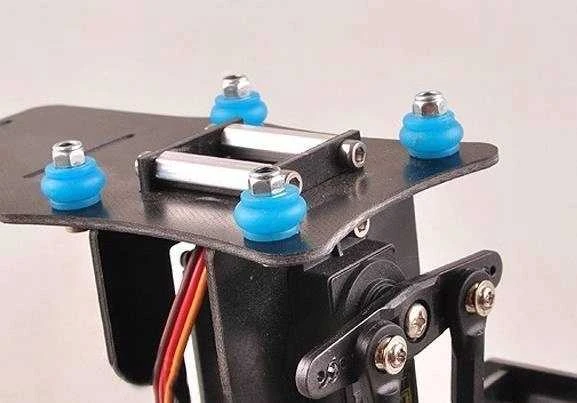 Oem Vibracijos izoliatorius 13mm/9mm - silikonas - juodas - vibracijos slopintuvas, slopintuvas, amortizatorius - 1 vnt