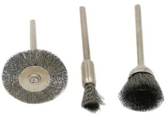Vielinis šlifavimo šepetys 6 mm - šepetys - skirtas Dremel, Mini Rubbermaid