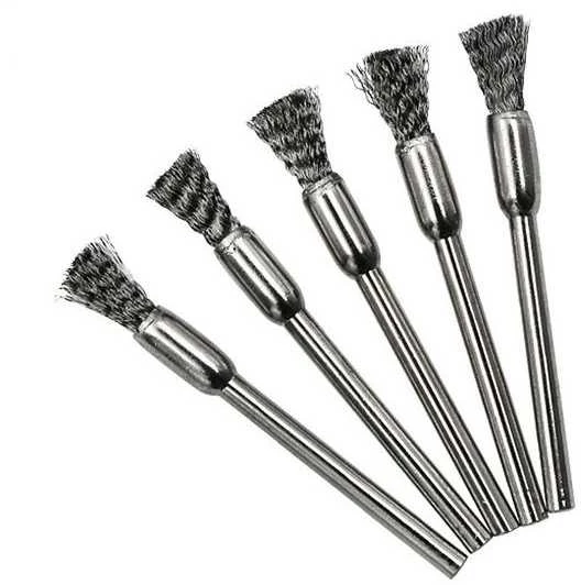Vielinis šlifavimo šepetys 6 mm - šepetys - skirtas Dremel, Mini Rubbermaid