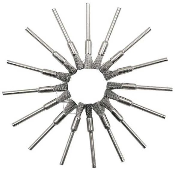 Vielinis šlifavimo šepetys 6 mm - šepetys - skirtas Dremel, Mini Rubbermaid