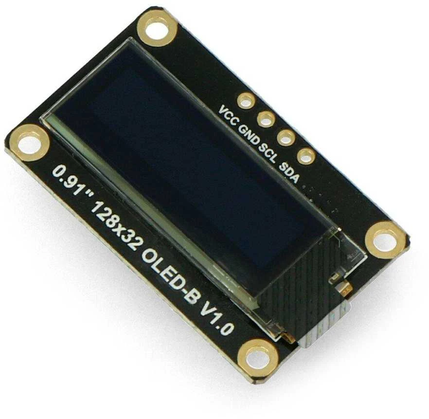 DFRobot 0.91 colio OLED ekrano modulis su I2C sąsaja