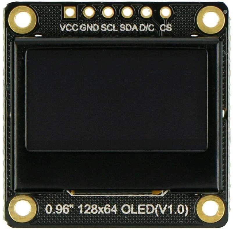 0.96 Colių OLED ekranas su išoriniais kontaktais