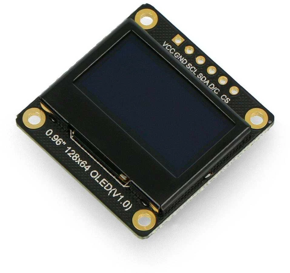 OLED ekranas 0.96 colio su jungčių žymėjimu