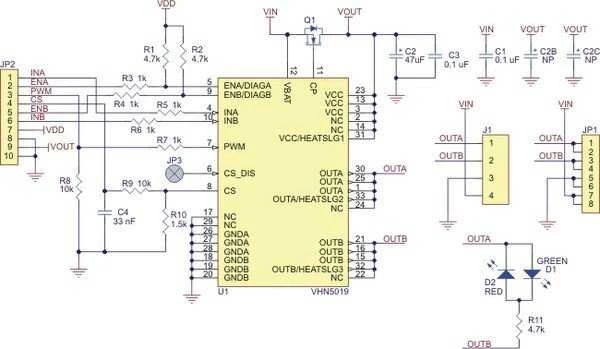 VNH5019, vieno kanalo 24V/12A variklio valdiklis, Pololu, 1451