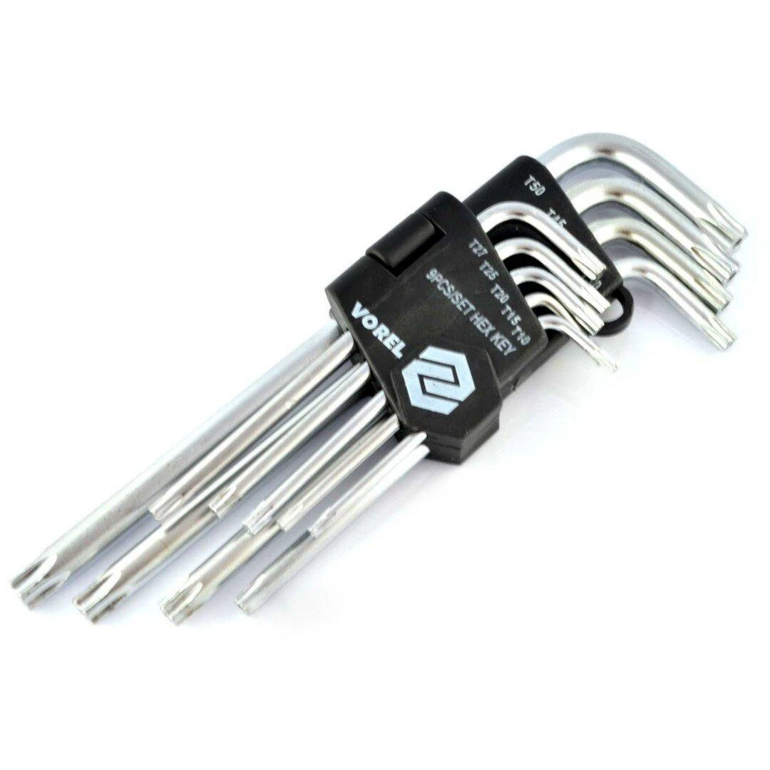 Vorel TORX T10-T50 raktų rinkinys - 9 vnt