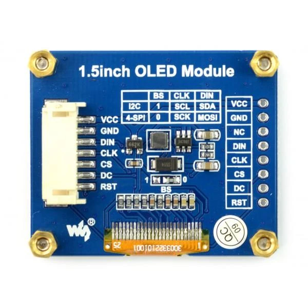 Waveshare 1.5 colio OLED modulio galine puse