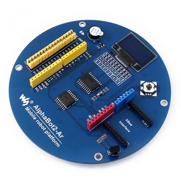 Waveshare AlphaBot2 - Ar Acce Pack - 2 Ratų Roboto Važiuoklė su Jutikliais DC Varikliais ir OLED Ekranu