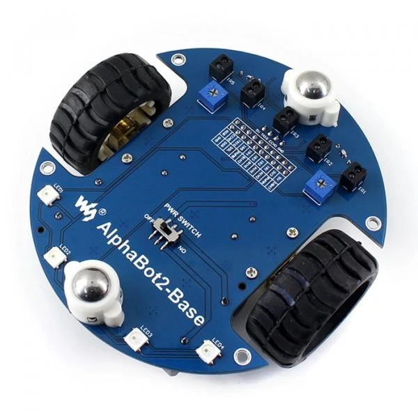 Waveshare AlphaBot2 - Ar Acce Pack - 2 Ratų Roboto Važiuoklė su Jutikliais DC Varikliais ir OLED Ekranu