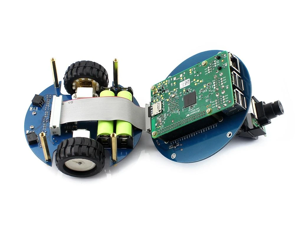 Waveshare AlphaBot2 - Pi Acce Pack - 2 Ratų Roboto Važiuoklė DC Varikliais ir Kamera