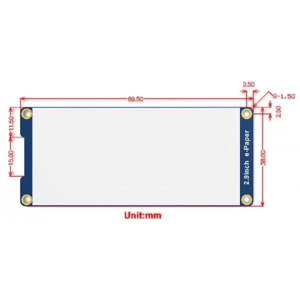 Oem Waveshare E-paper Ekranas E-Ink 2.9