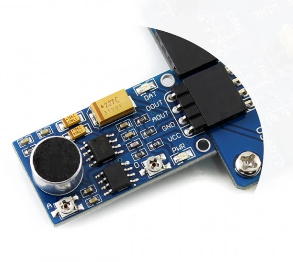 Oem Waveshare garso jutiklis 3.3V ~ 5.3V 50Hz ~ 20KHz 52dB