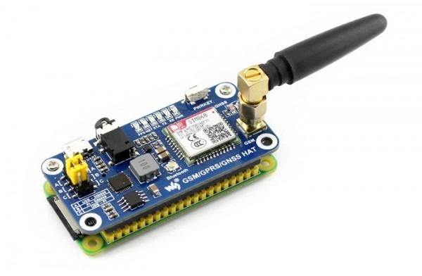 Waveshare HAT GSM/GPRS/GNSS/Bluetooth - Raspberry Pi Priedėlis