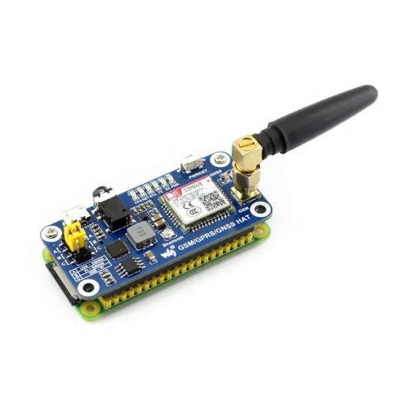 Waveshare HAT GSM/GPRS/GNSS/Bluetooth - Raspberry Pi Priedėlis