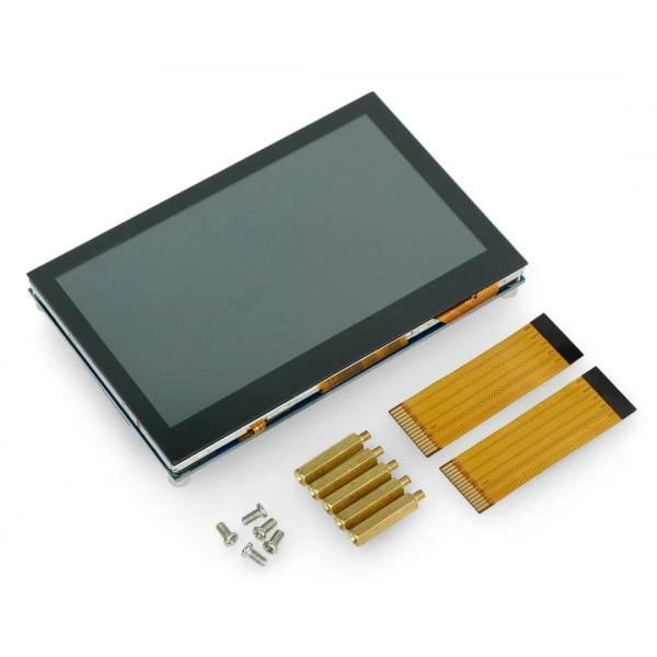 Oem Waveshare Jutiklinis Ekranas DSI Raspberry Pi Mikrokompiuteriui - LCD IPS 4.3''