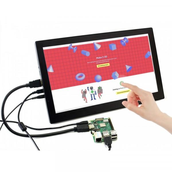 Oem Waveshare Jutiklinis Ekranas Raspberry Pi Mikrokompiuteriui - LCD IPS 13.3
