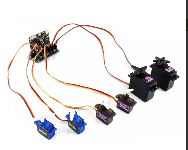Waveshare PWM servo variklių valdiklis skirtas Micro:bit 16 kanalų 12-bit 5V