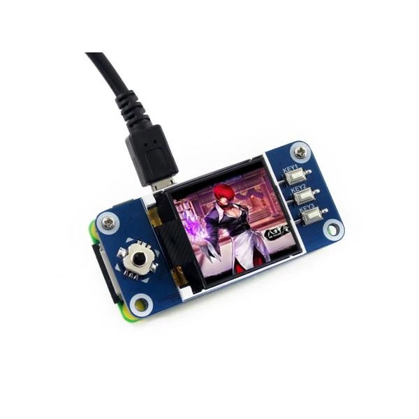 Waveshare LCD ekranas su USB laidu ir valdymo mygtukais