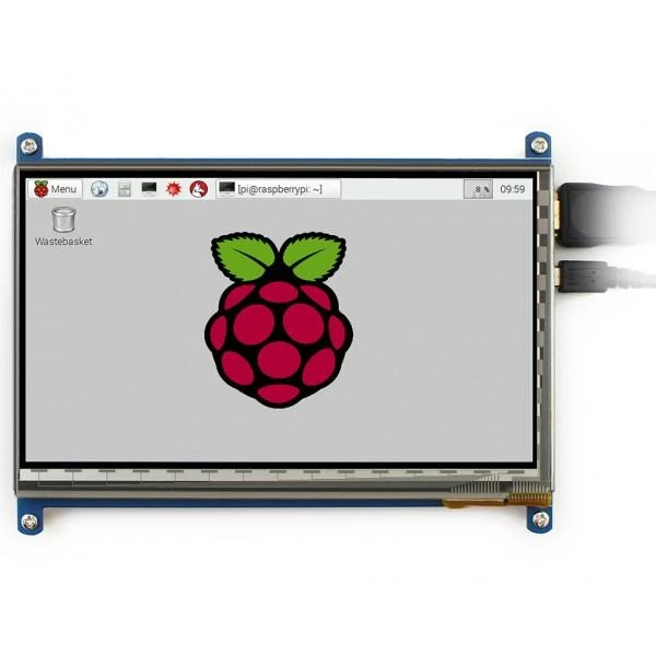Oem Waveshare Talpinis lietimui jautrus ekranas Raspberry Pi mikrokompiuteriui - LCD TFT 7