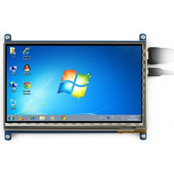 Waveshare 7 colių LCD TFT ekranas su įjungta vartotojo aplinka