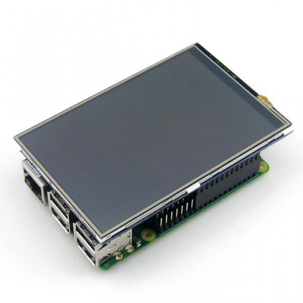 Waveshare Varžinis Jutiklinis ekranas Raspberry Pi mikrokompiuteriui - LCD IPS 4" (A)