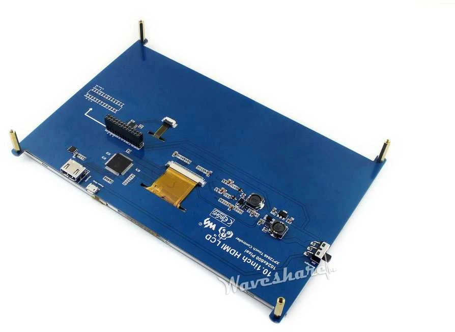 Oem Waveshare varžinis lietimui jautrus ekranas Raspberry Pi mikrokompiuteriui - LCD TFT 10.1