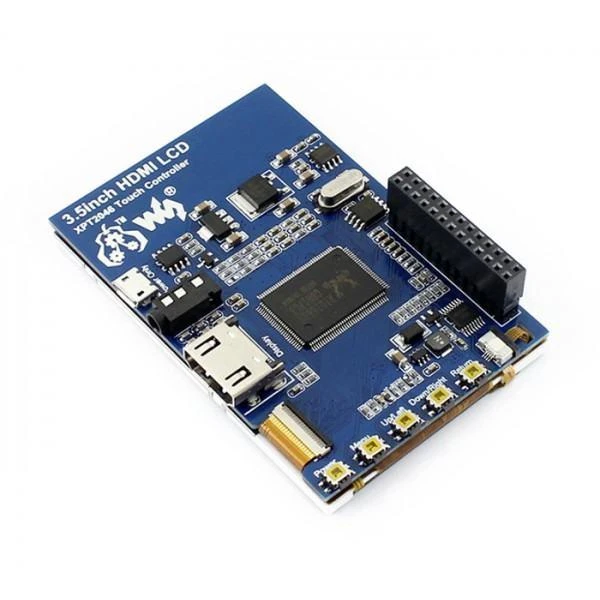 Waveshare Varžinis lietimui jautrus ekranas Raspberry Pi mikrokompiuteriui - LCD IPS 3.5