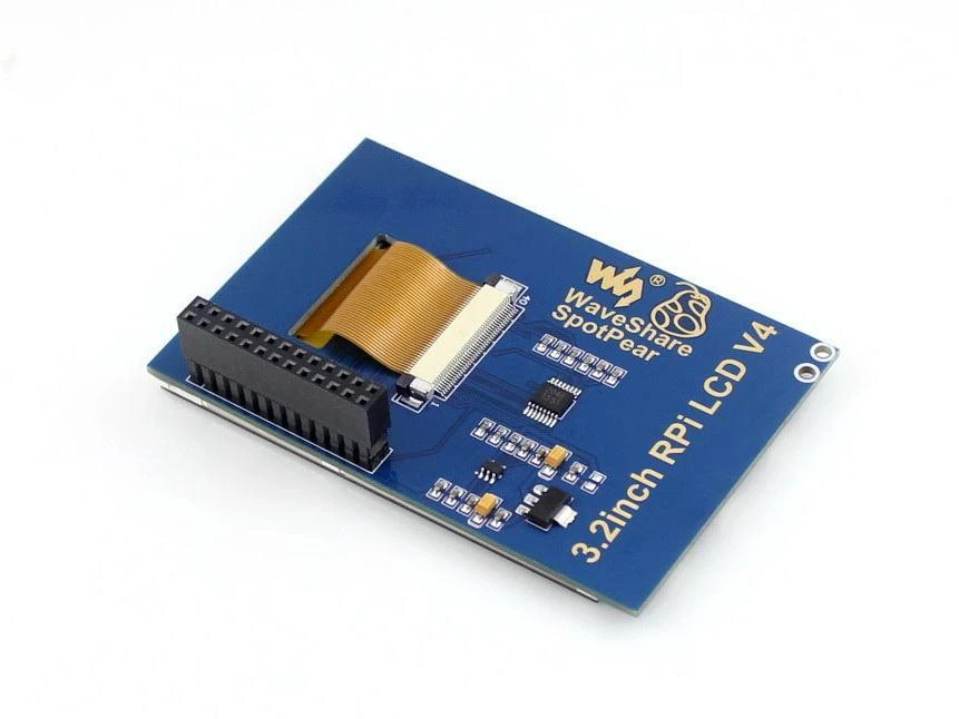 Waveshare 3.2 colio RPi LCD ekrano galinė jungčių pusė