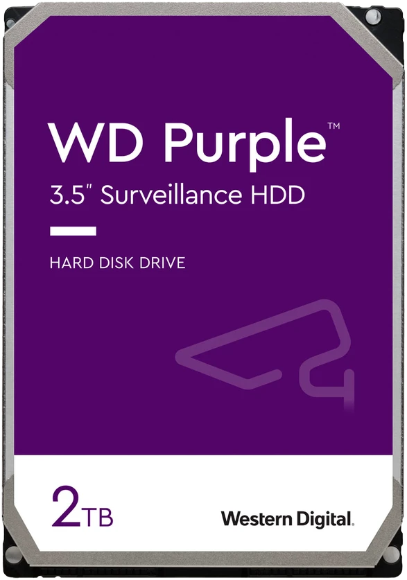 Western Digital HDD AV WD Violetinė (3.5'', 2TB, 256MB, 5400 RPM, SATA 6 Gb/s)