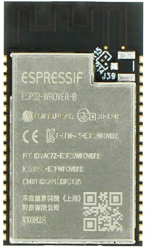 ESP-WROVER-E SMD modulis su metaliniu skydeliu