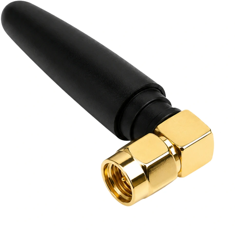 WiFi Bluetooth ZigBee antena 2.4 GHz SMA kištukas, 2.5 dBi, stačiu kampu
