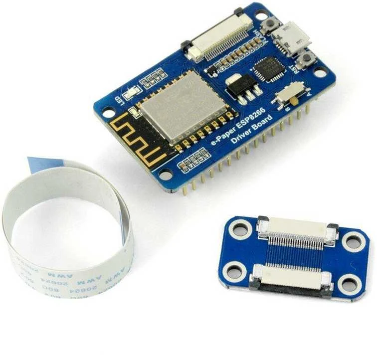 ESP8266 valdiklis su adapteriu ir juostiniu kabeliu