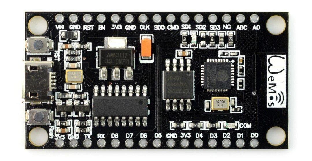 ESP8266 Wemos NodeMCU V3 pagrindinė plokštė