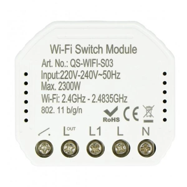 Oem WiFi relė vartams Tuya RS1