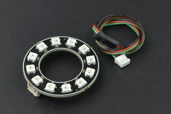 Raspberry WS2812-12 RGB LED diodų žiedas - DFRobot DFR0888-12