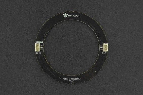 WS2812-24 RGB LED diodų žiedas - 93mm - DFRobot DFR0888-24