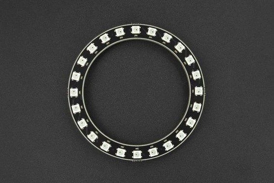 WS2812-24 RGB LED diodų žiedas - 93mm - DFRobot DFR0888-24