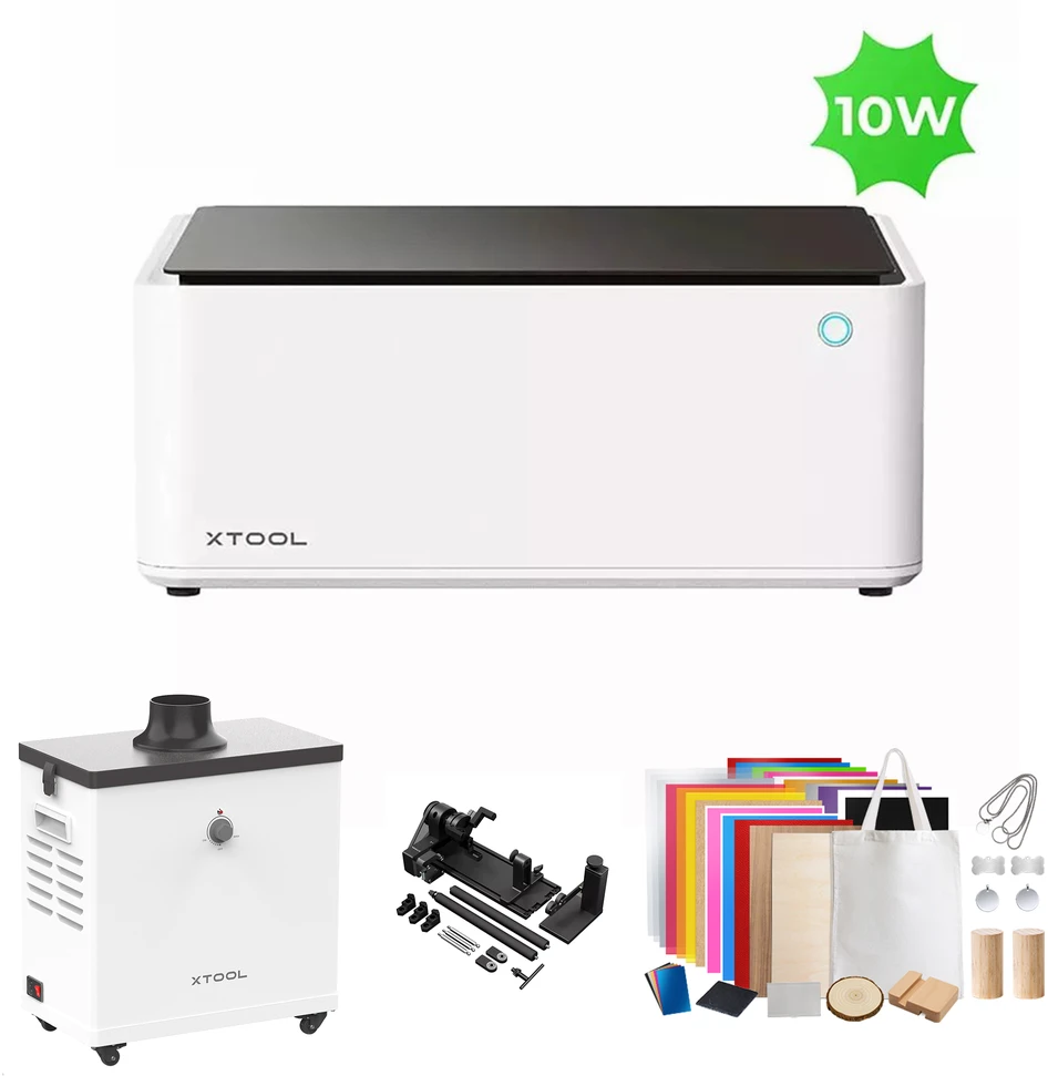xTool M1 10W išmanusis 2-in-1: lazerinis graviravimas ir pjovimo braižytuvas