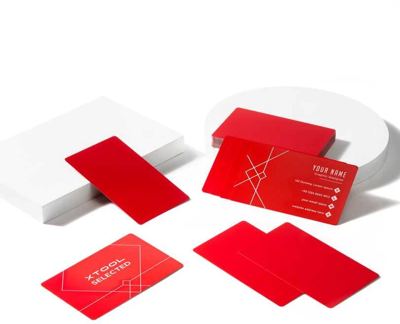 xTool metalinės vizitinės kortelės – 60vnt