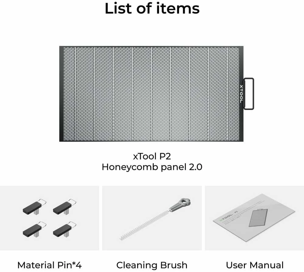 xTool P2 Honeycomb Panel 2.0.