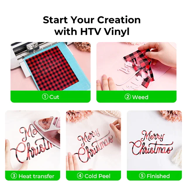 xTool raštuotas "Heat Transfer" vinilas – 30 vnt.