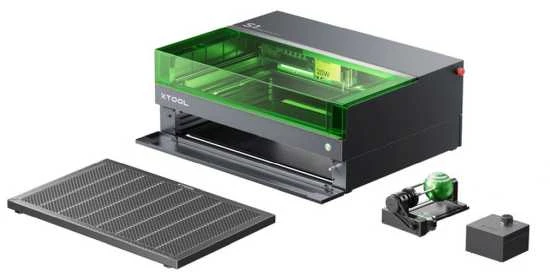 xTool S1 - 40W - lazerinės pjovimo-graviravimo staklės Rotary rinkinys