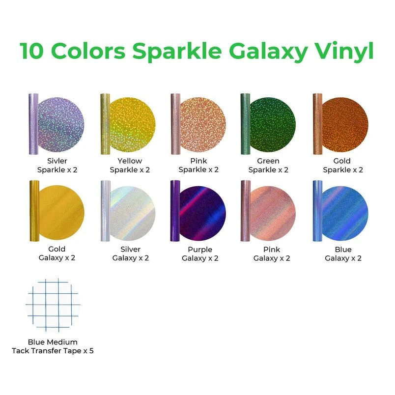 xTool Sparkle Galaxy vinilo spalvų paletė