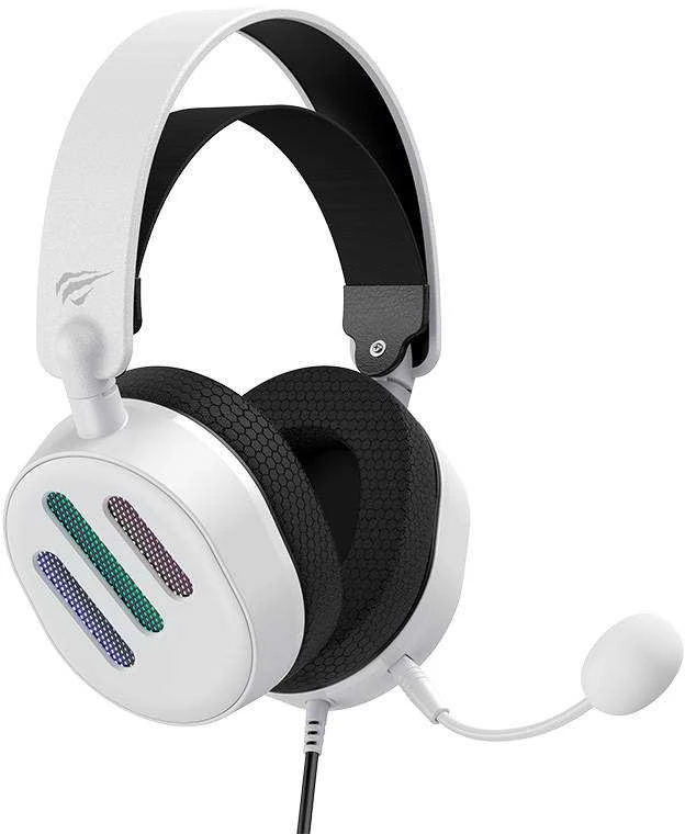 Žaidimų ausinės Havit H2038U RGB (balta)